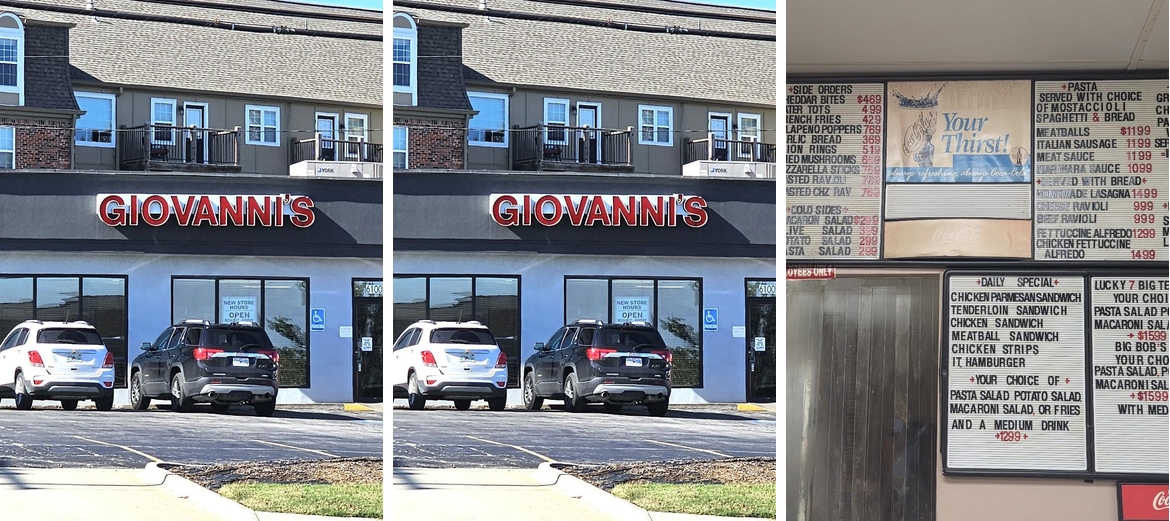 Giovanni's Italian Deli/Pasta Menu